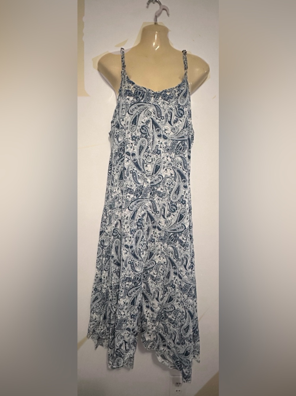 Blue Paisley Romper